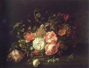 Rachel Ruysch flowers and lnsects Spain oil painting artist